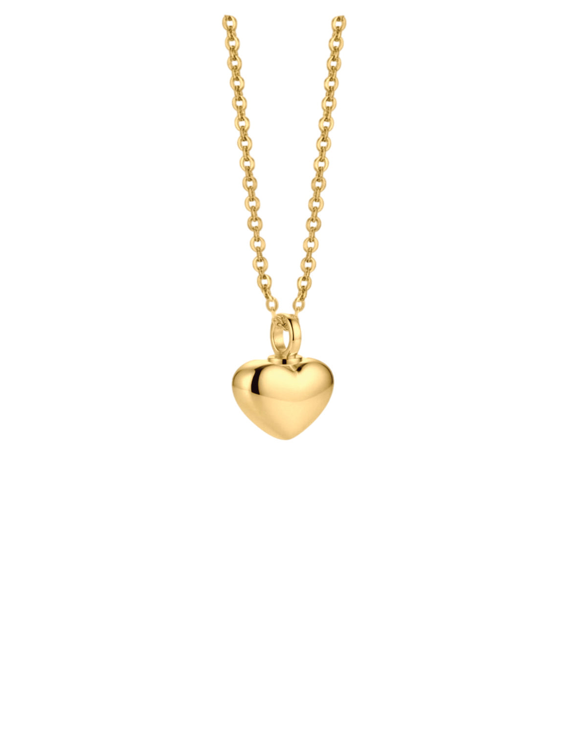 Loved Remembered Gold- Plated Stainless Steel Bubble Heart Urn