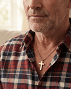 Loved Remembered Gold- Plated Stainless Steel Cross Pendant Urn