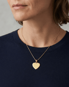 Loved Remembered Gold- Plated Stainless Steel Heart Pendant
