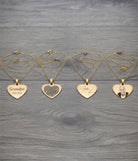 Loved Remembered Gold- Plated Stainless Steel Heart Pendant