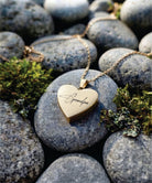 Loved Remembered Gold-Plated Stainless Steel Heart Pendant Urn