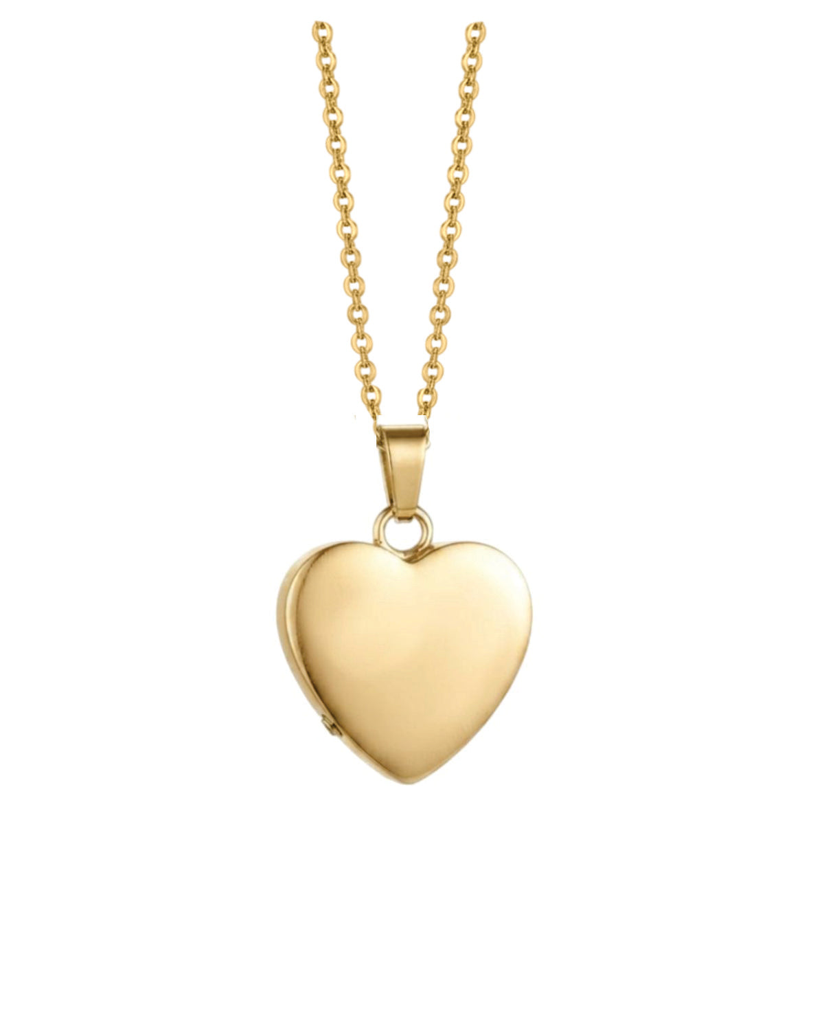 Loved Remembered Gold-Plated Stainless Steel Heart Pendant Urn