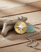 Loved Remembered Guilding Light Compass Pendant Urn