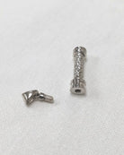 Loved Remembered Hammered Cylinder Pendant Urn
