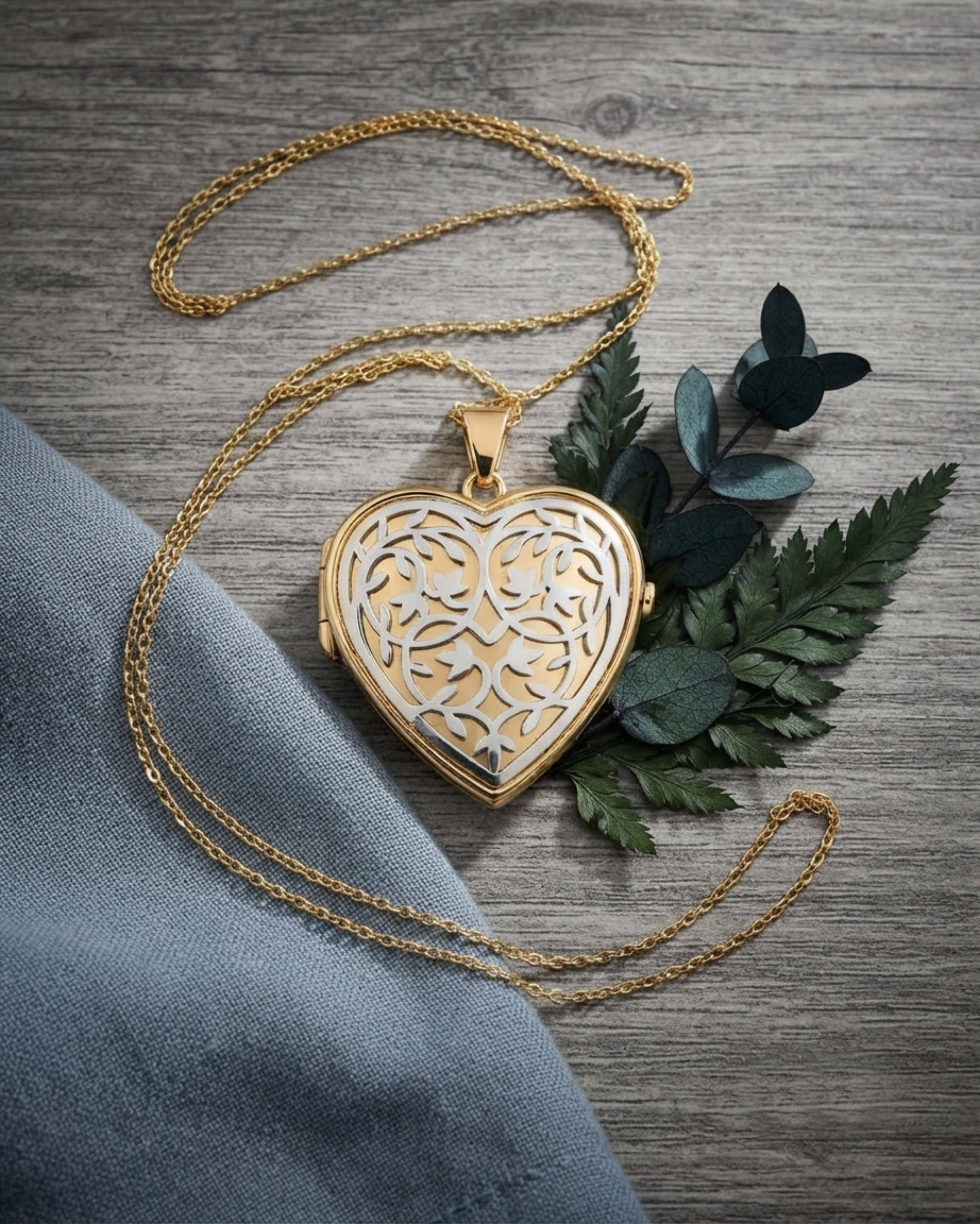 Loved Remembered 'Heirloom' Gold Classic Locket