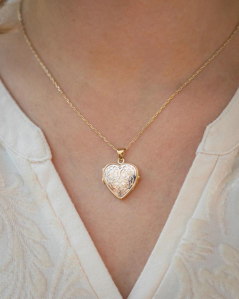 Loved Remembered 'Heirloom' Gold Locket Urn