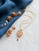 Loved Remembered 'In My Heart Forever' Pendant Urn Rose Gold