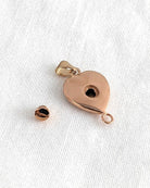 Loved Remembered 'In My Heart Forever' Pendant Urn Rose Gold