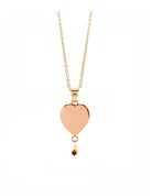 Loved Remembered 'In My Heart Forever' Pendant Urn Rose Gold