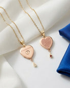 Loved Remembered 'In My Heart Forever' Pendant Urn Rose Gold