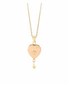 Loved Remembered 'In My Heart Forever' Pendant Urn Rose Gold