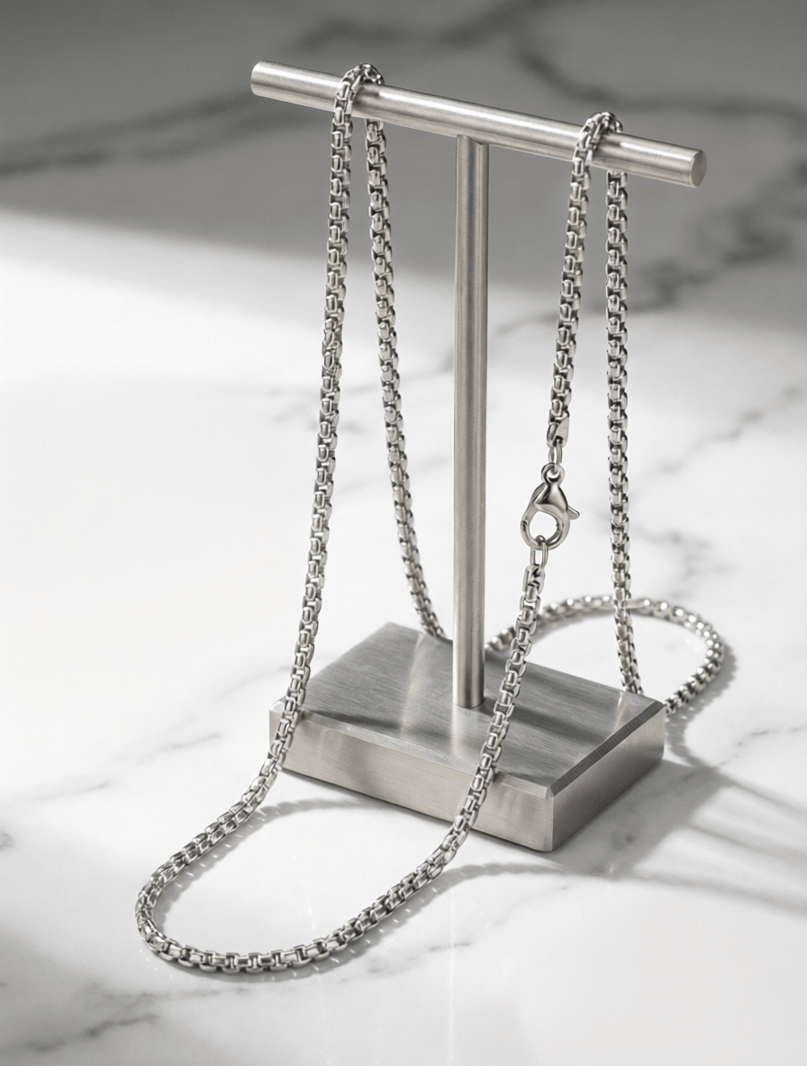Loved Remembered Men's Stainless Steel Necklace - 22"