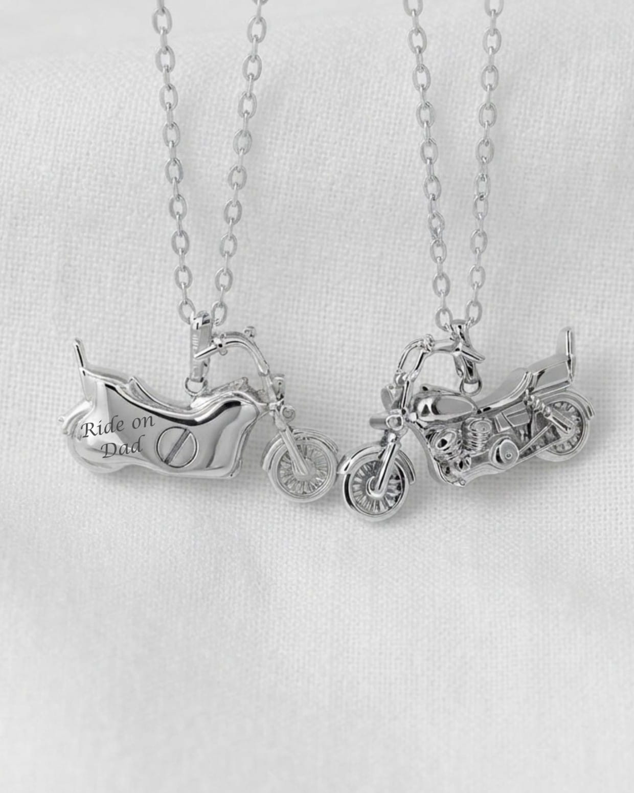 Loved Remembered Motorcycle Pendant Urn