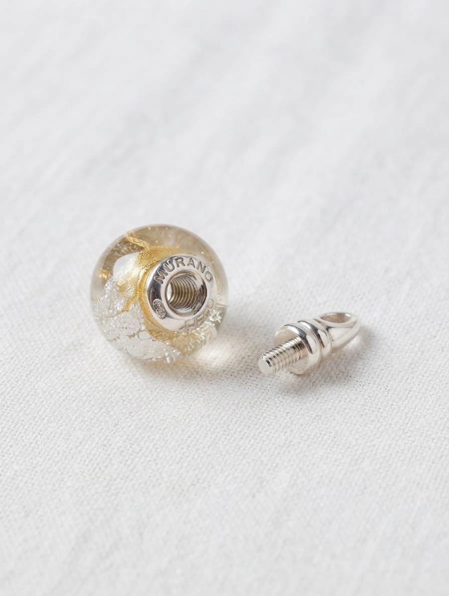 Loved Remembered Murano Glass Bead - Loving Whispers