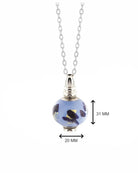 Loved Remembered Murano Glass  Bead - Ocean Mist