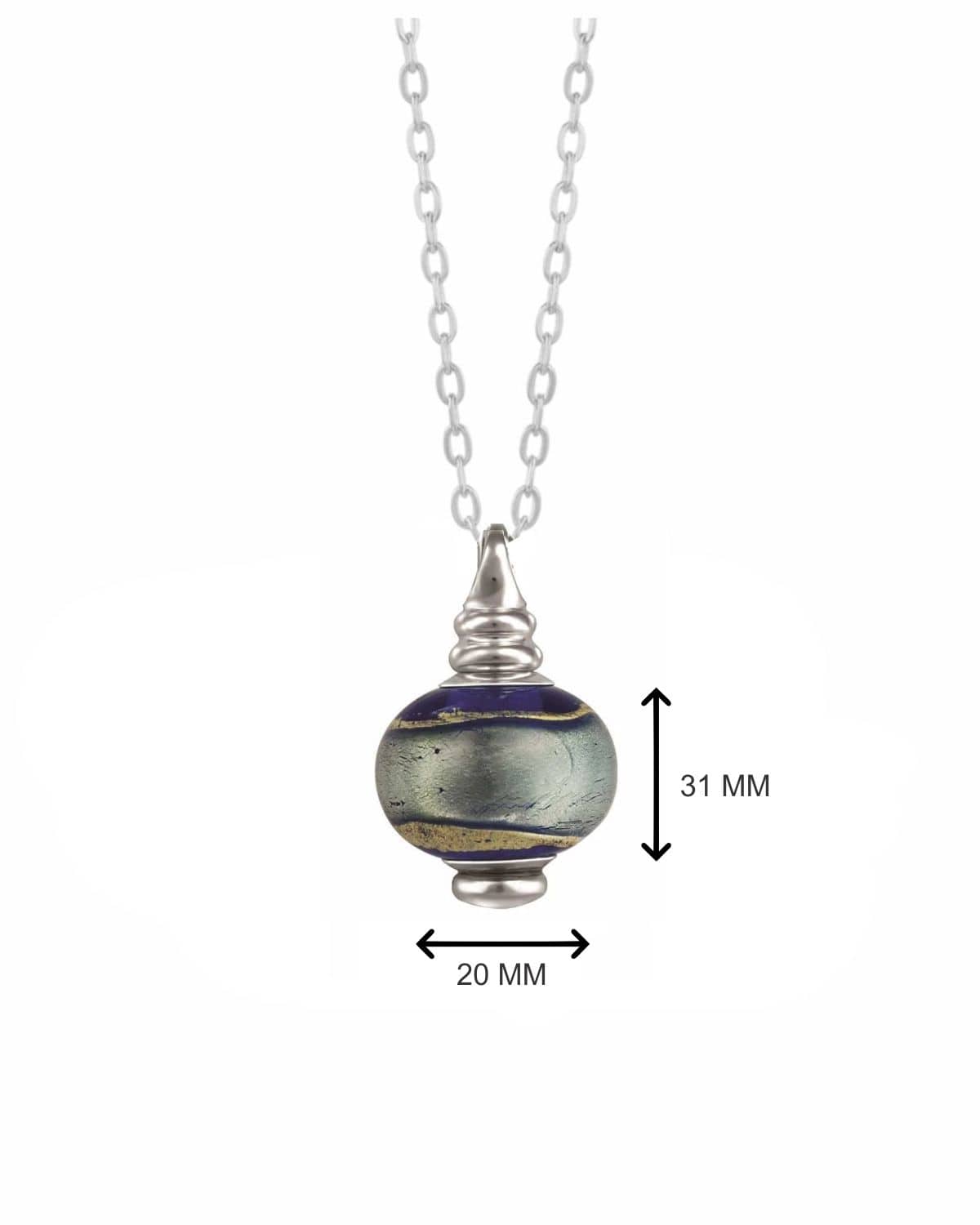 Loved Remembered Murano Glass Bead - 'Serenity'