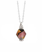 Loved Remembered Murano Glass Bicono - 'Eventide Rose'