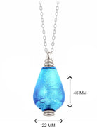 Loved Remembered Murano Glass Drop - 'Infinity'