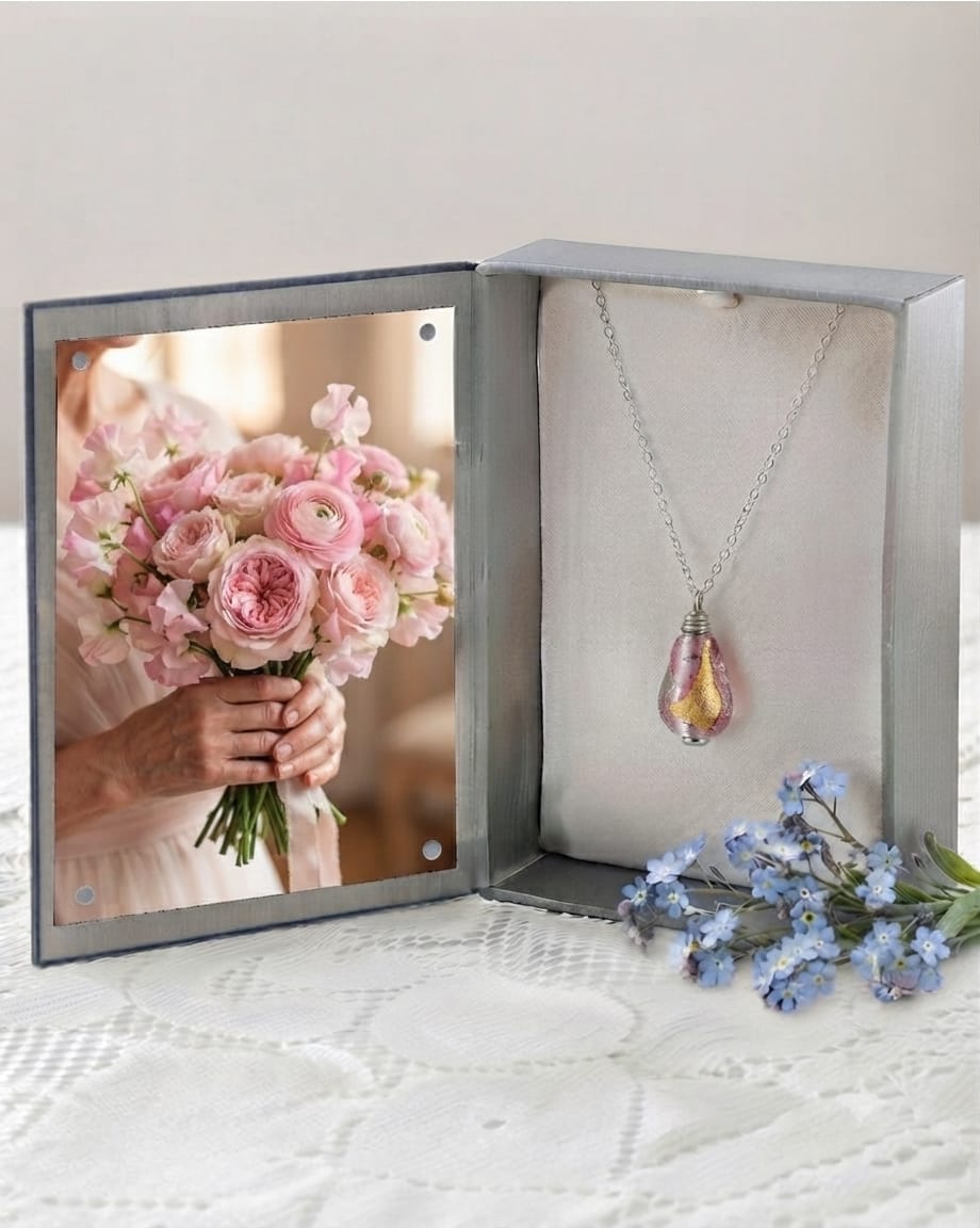 Loved Remembered Murano Glass Drop - Loving Whispers