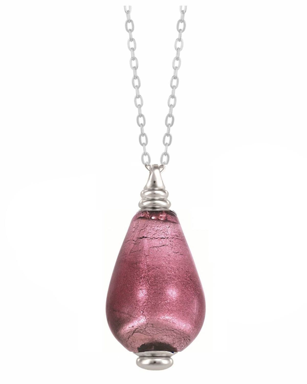 Loved Remembered Murano Glass Drop - 'Orchid Mist'