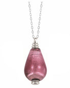 Loved Remembered Murano Glass Drop - 'Orchid Mist'
