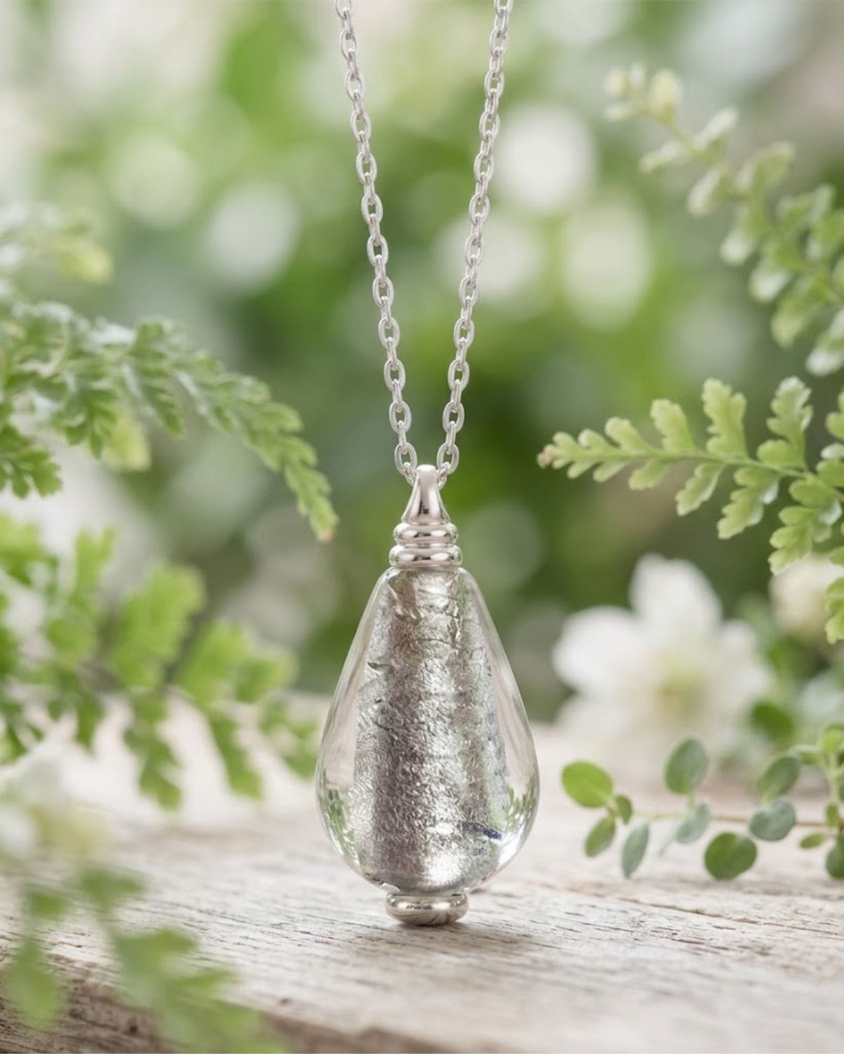 Loved Remembered Murano Glass Drop - 'Whispering Softly'