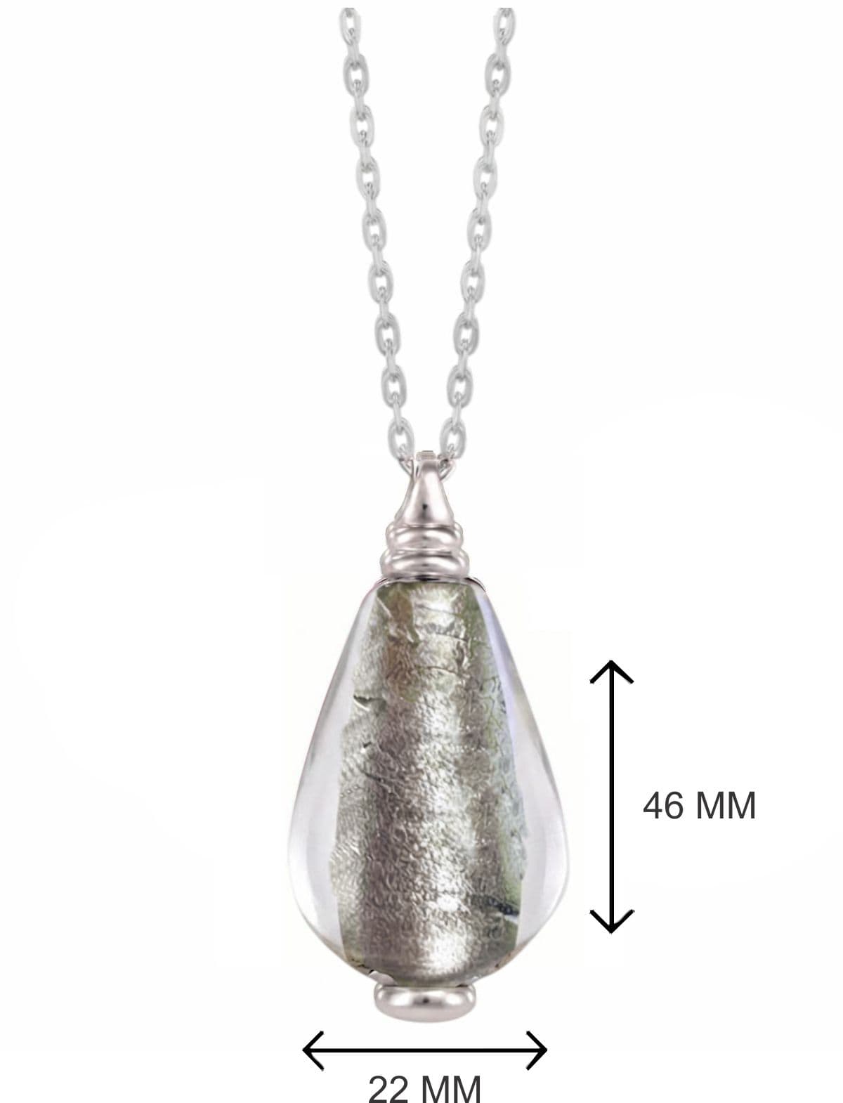 Loved Remembered Murano Glass Drop - 'Whispering Softly'