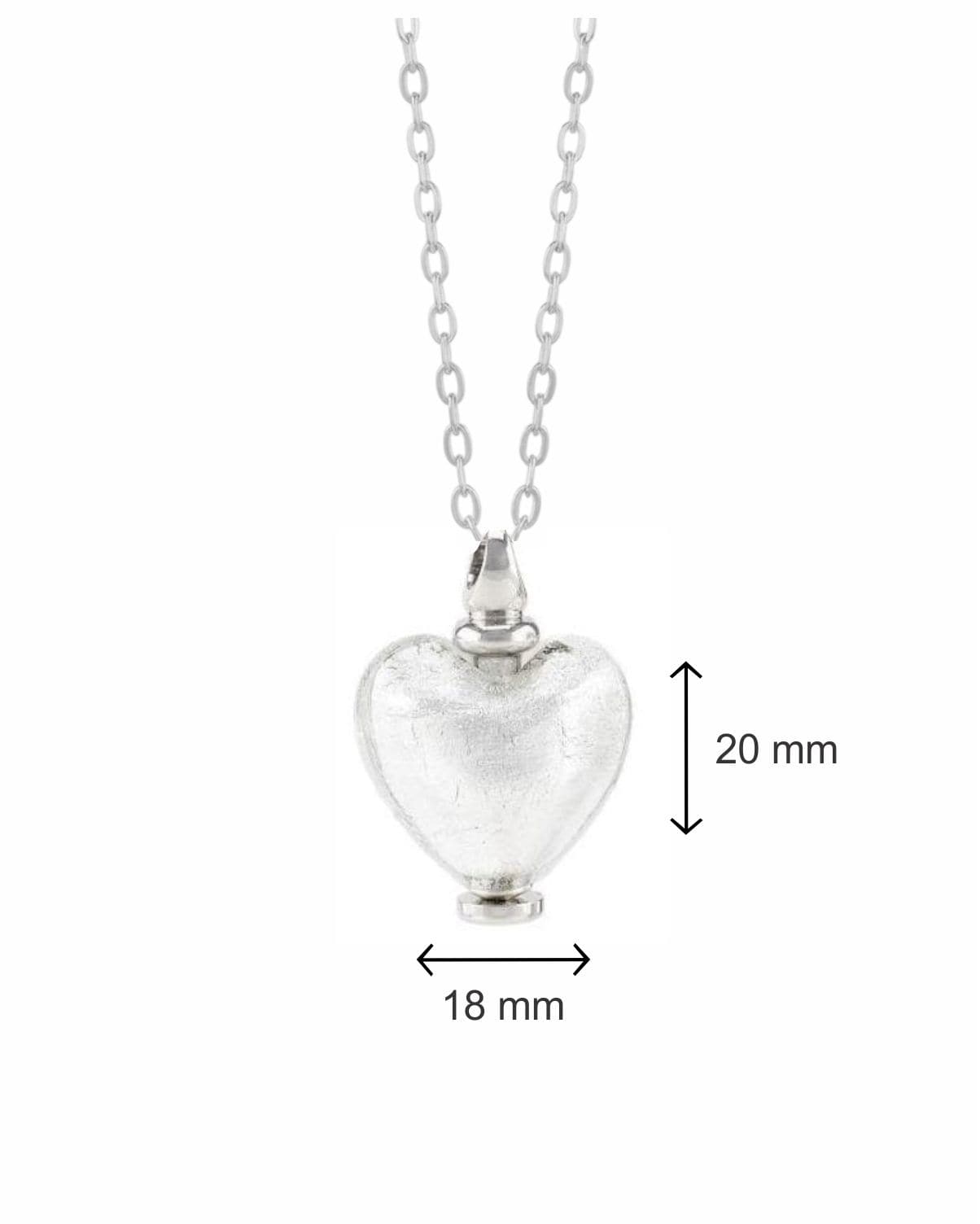 Loved Remembered Murano Glass Heart Urn - April