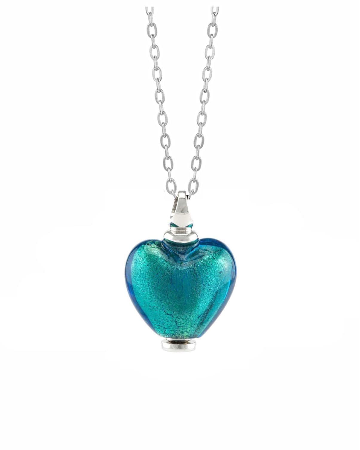 Loved Remembered Murano Glass Heart Urn - December