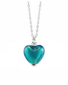 Loved Remembered Murano Glass Heart Urn - December