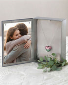 Loved Remembered Murano Glass Heart Urn - 'Enchanted Bliss'