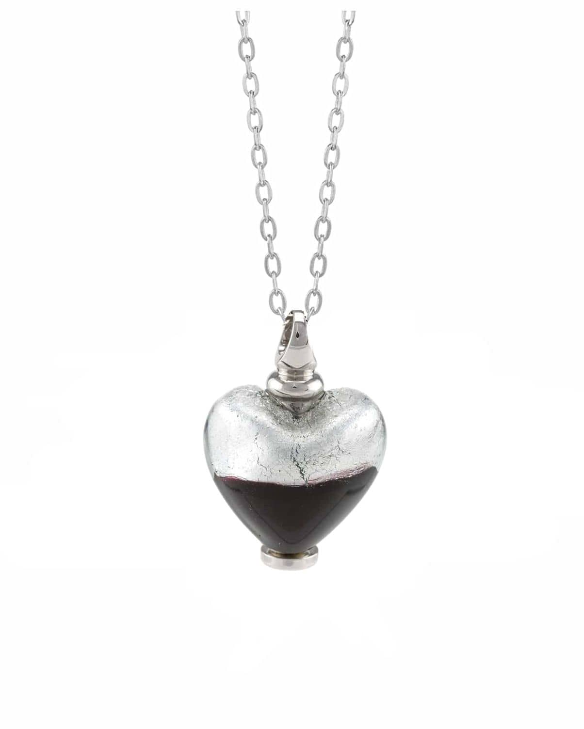 Loved Remembered Murano Glass Heart Urn - 'Eternal Promise'