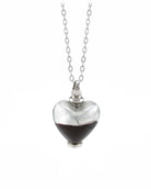 Loved Remembered Murano Glass Heart Urn - 'Eternal Promise'