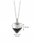 Loved Remembered Murano Glass Heart Urn - 'Eternal Promise'