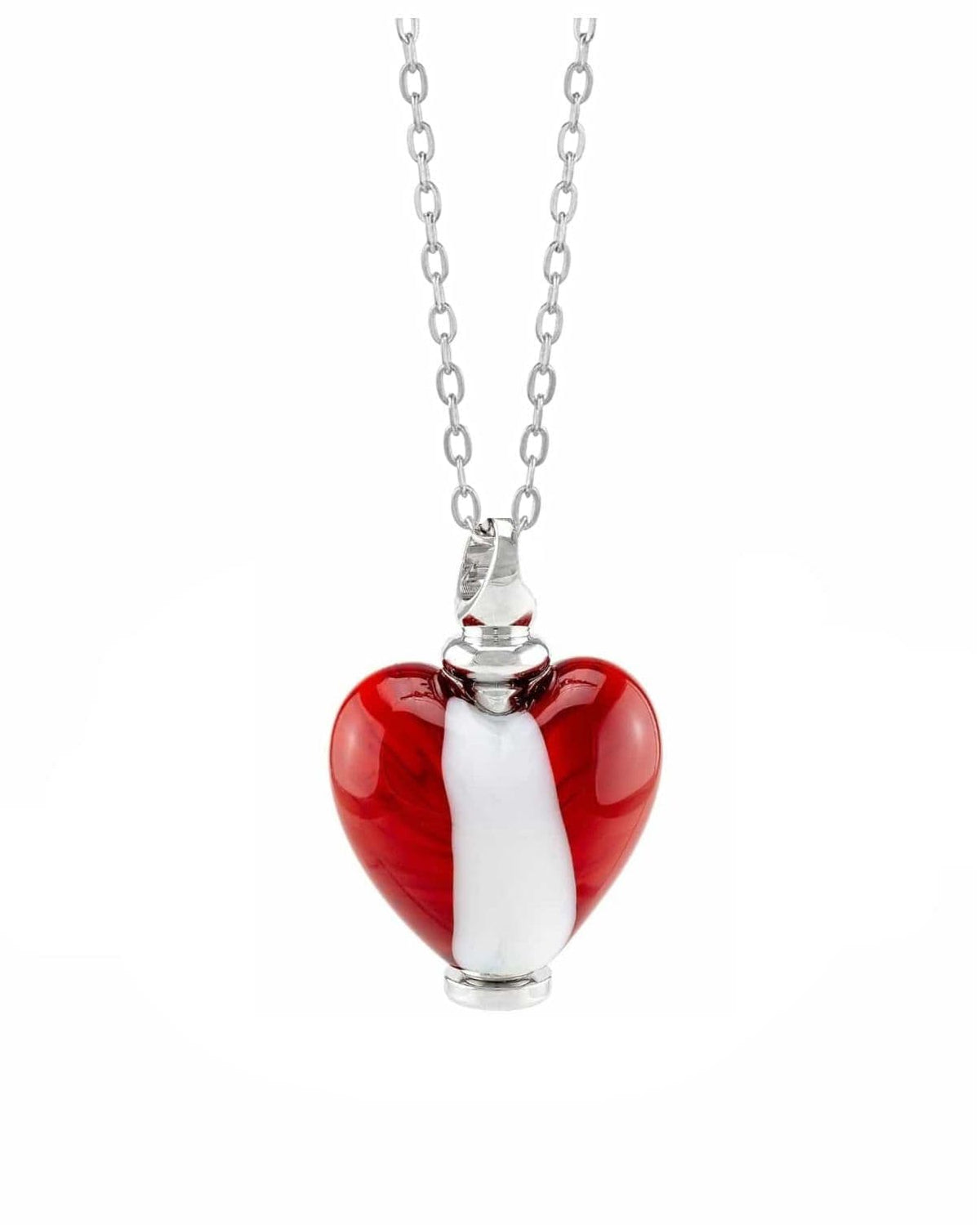 Loved Remembered Murano Glass Heart Urn - 'Glowing Hearts'
