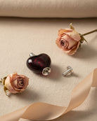 Loved Remembered Murano Glass Heart Urn - January