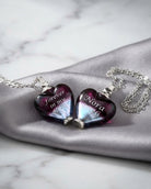 Loved Remembered Murano Glass Heart Urn - 'Joyful Hope'