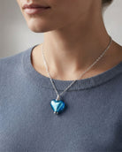 Loved Remembered Murano Glass Heart Urn - March