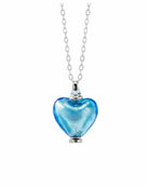 Loved Remembered Murano Glass Heart Urn - March