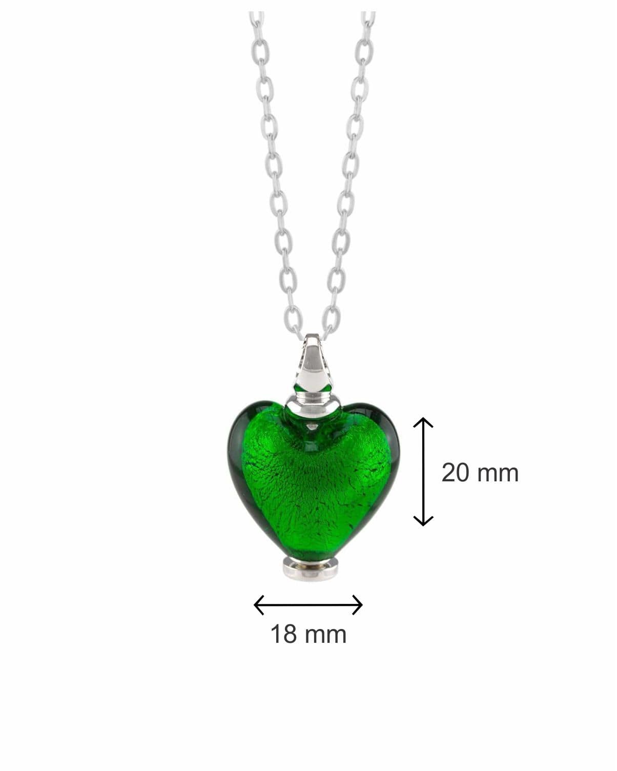 Loved Remembered Murano Glass Heart Urn - May