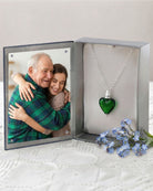 Loved Remembered Murano Glass Heart Urn - May