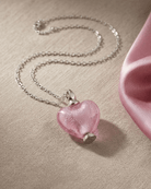 Loved Remembered Murano Glass Heart Urn - October