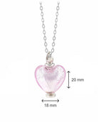 Loved Remembered Murano Glass Heart Urn - October