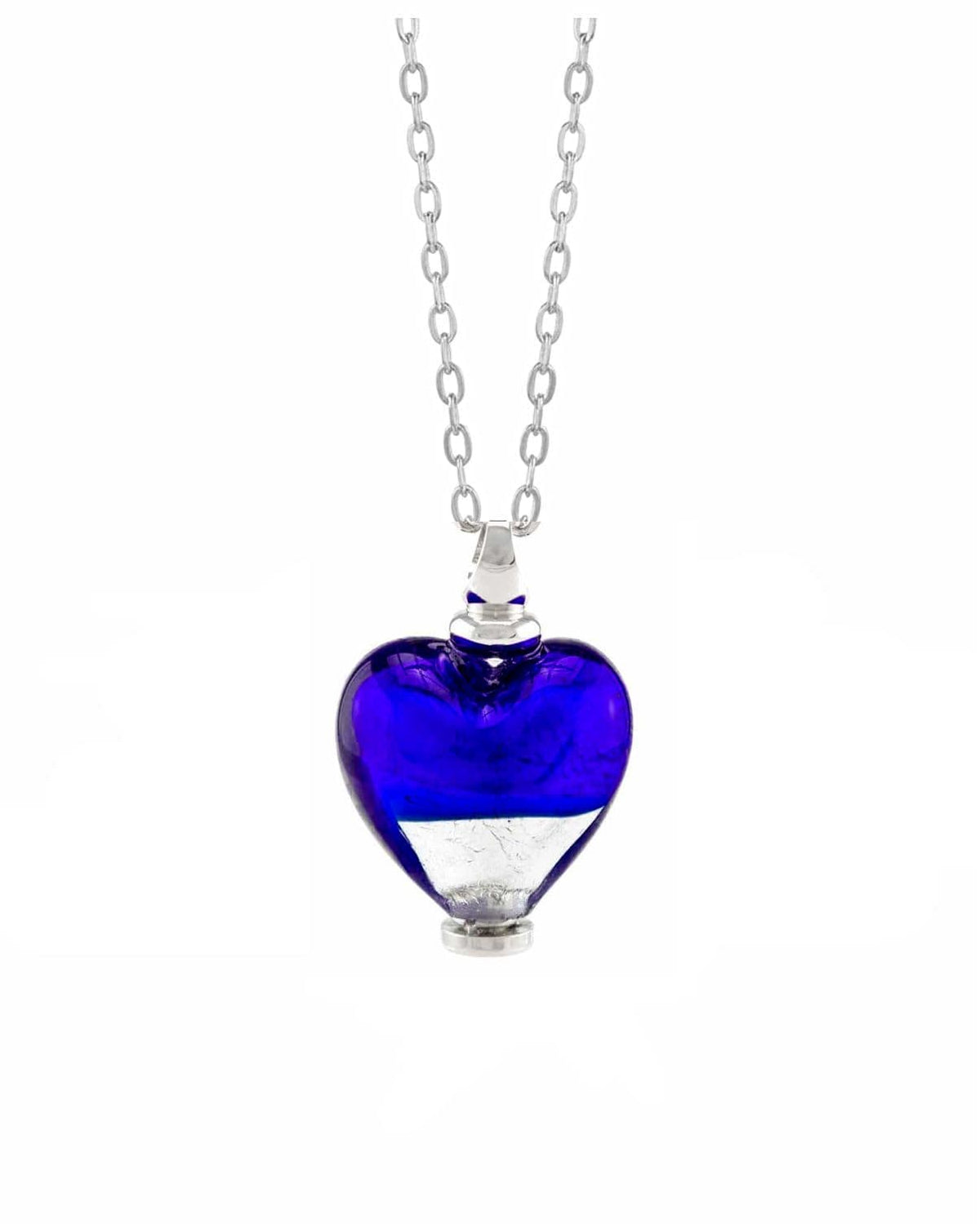 Loved Remembered Murano Glass Heart Urn - 'Peace and Harmony'