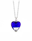 Loved Remembered Murano Glass Heart Urn - 'Peace and Harmony'