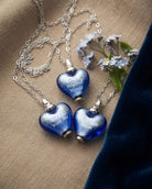 Loved Remembered Murano Glass Heart Urn - September