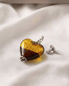 Loved Remembered Murano Glass Heart Urn - 'Sweet Promise'