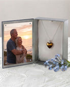 Loved Remembered Murano Glass Heart Urn - 'Sweet Promise'