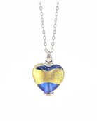 Loved Remembered Murano Glass Heart Urn - 'Wrapped in Glory'