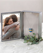 Loved Remembered Murano Glass Heart Urn - 'Wrapped in Glory'